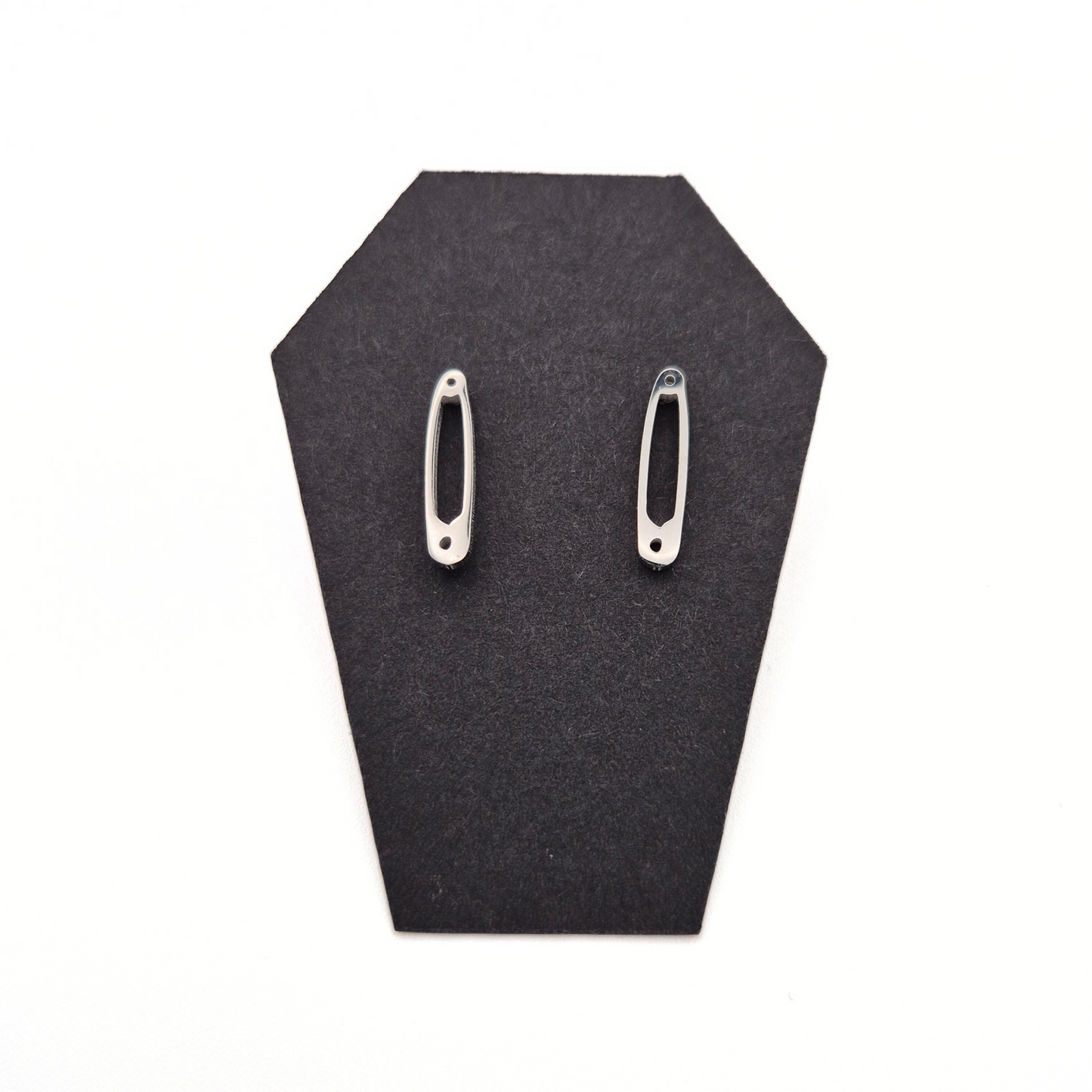 Safety Pin Stud Earrings