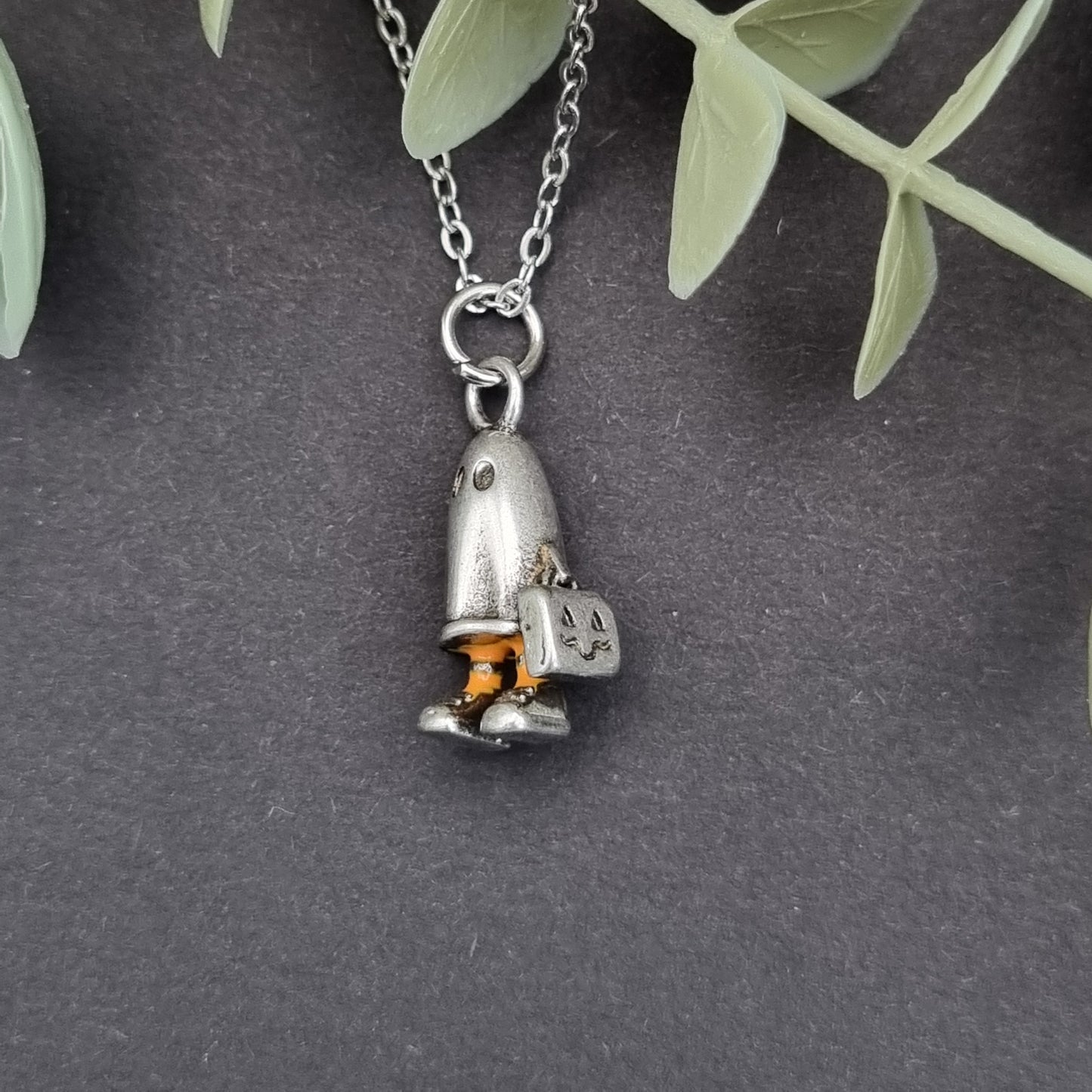 Trick or Treat Ghost Necklace