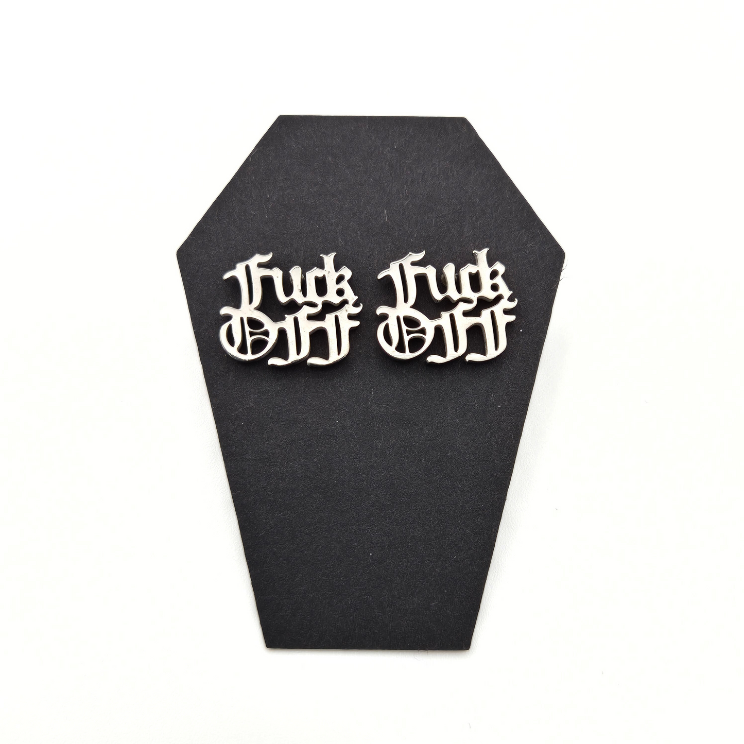 F*CK OFF Stud Earrings