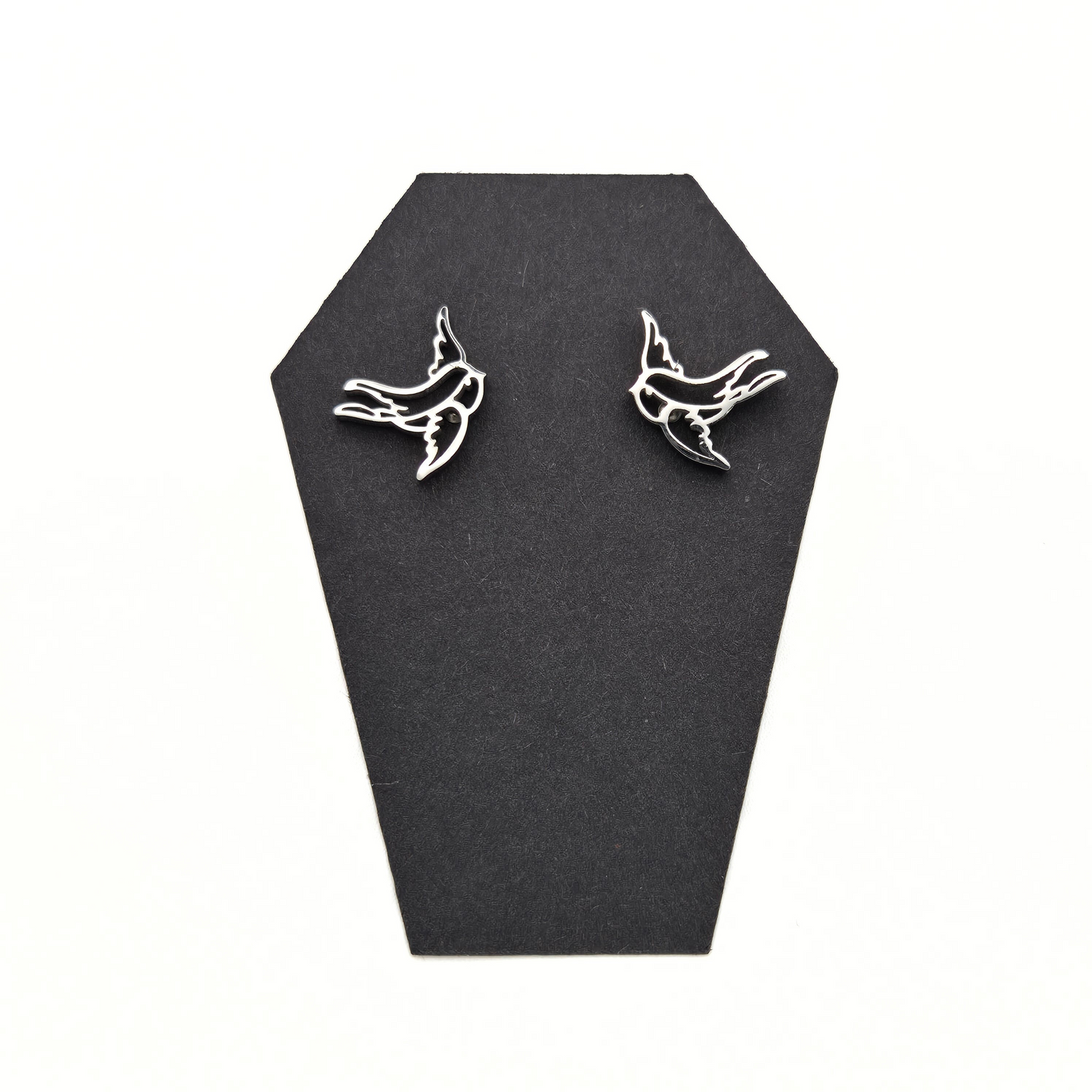 Whispers of the Sky Swallow Stud Earrings