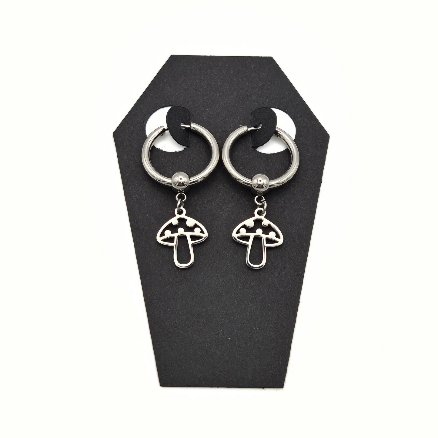 Enchanted Toadstool Hoop Earrings