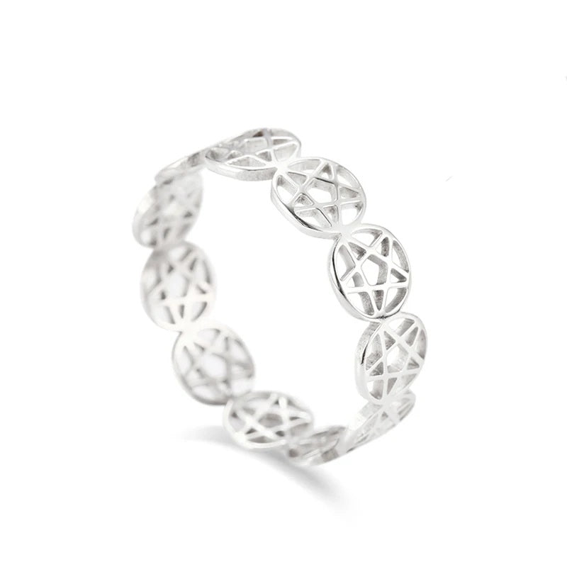 Pentagram Band Ring