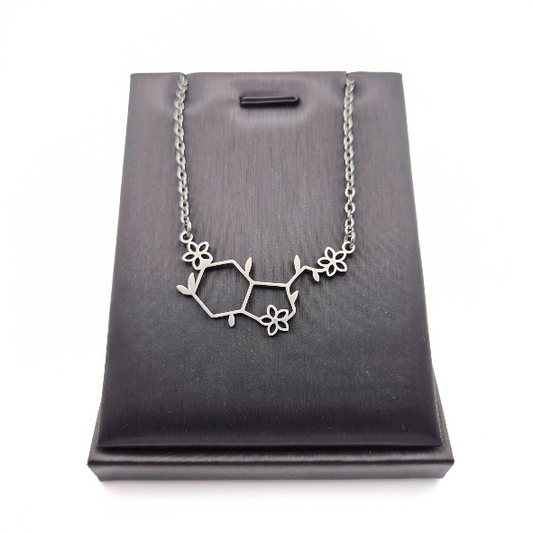 Serotonin Molecule Necklace