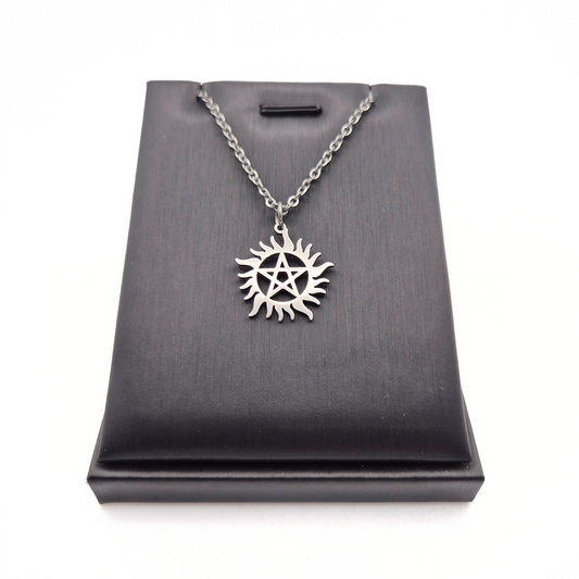 Sunburst Pentacle Necklace (Small)