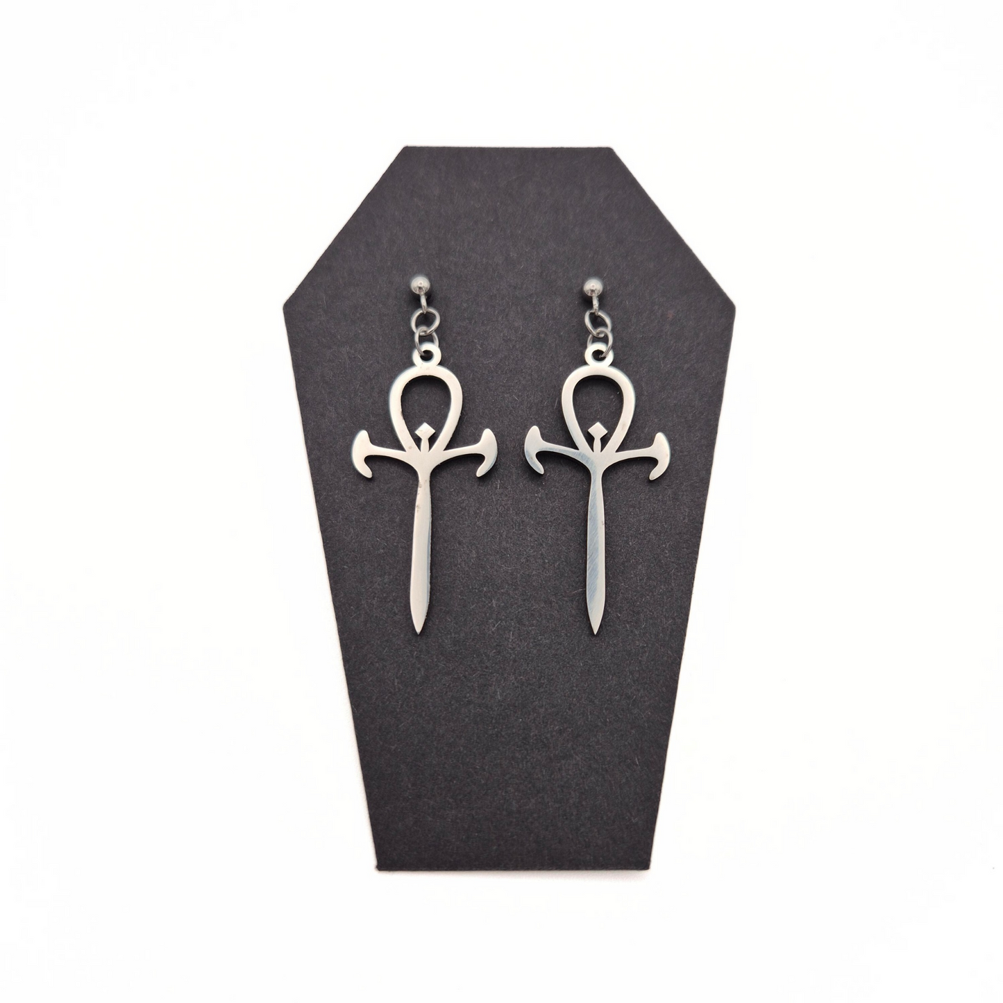 Ankh Stud Earrings