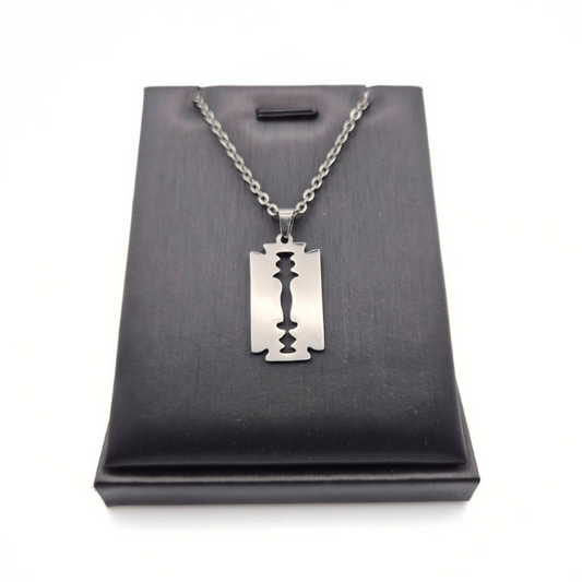 Sinister Edge Razor Blade Necklace