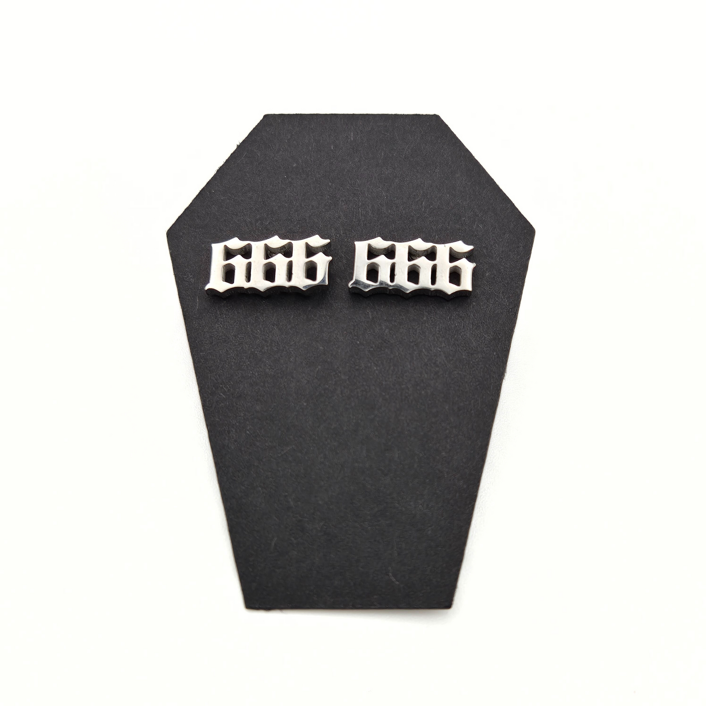 666 Stud Earrings
