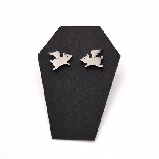 Flying Pigs Stud Earrings