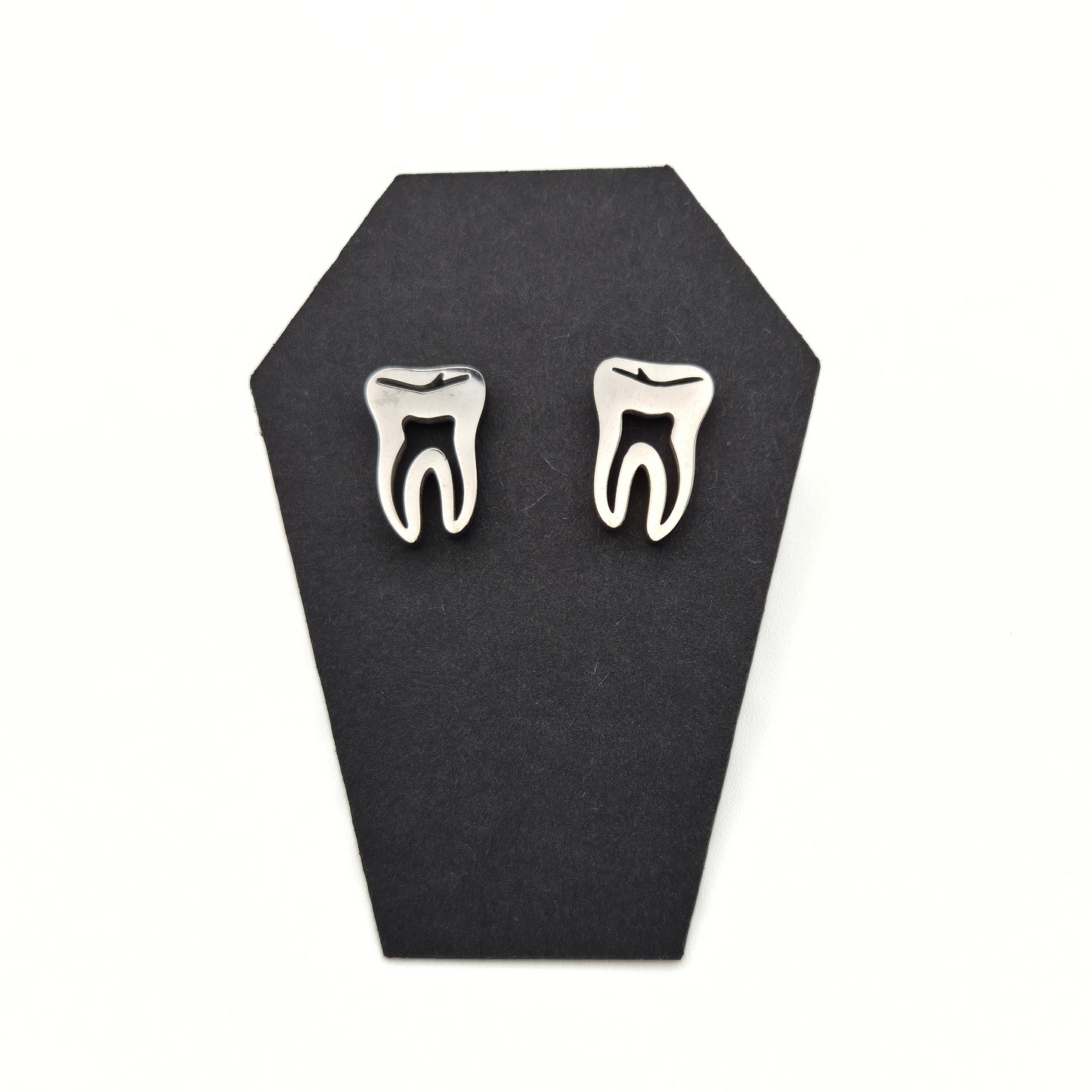 Cursed Crown Tooth Stud Earrings
