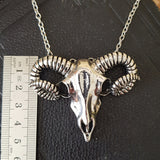 Large Ram skull necklace